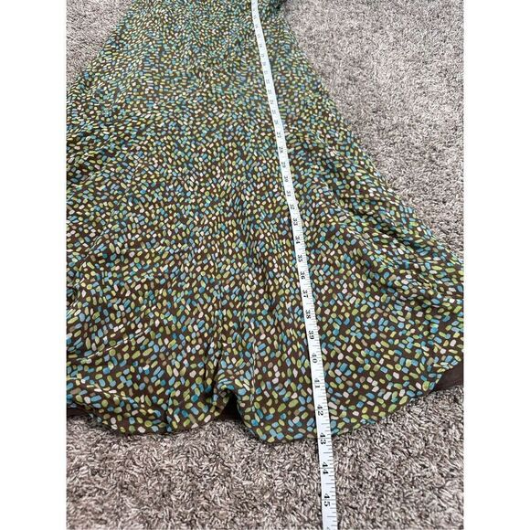 Vintage Y2K Talbots Petite 8 Silk Slip Drop Waist Midi Dress Chiffon Brown Fairy - Picture 9 of 11